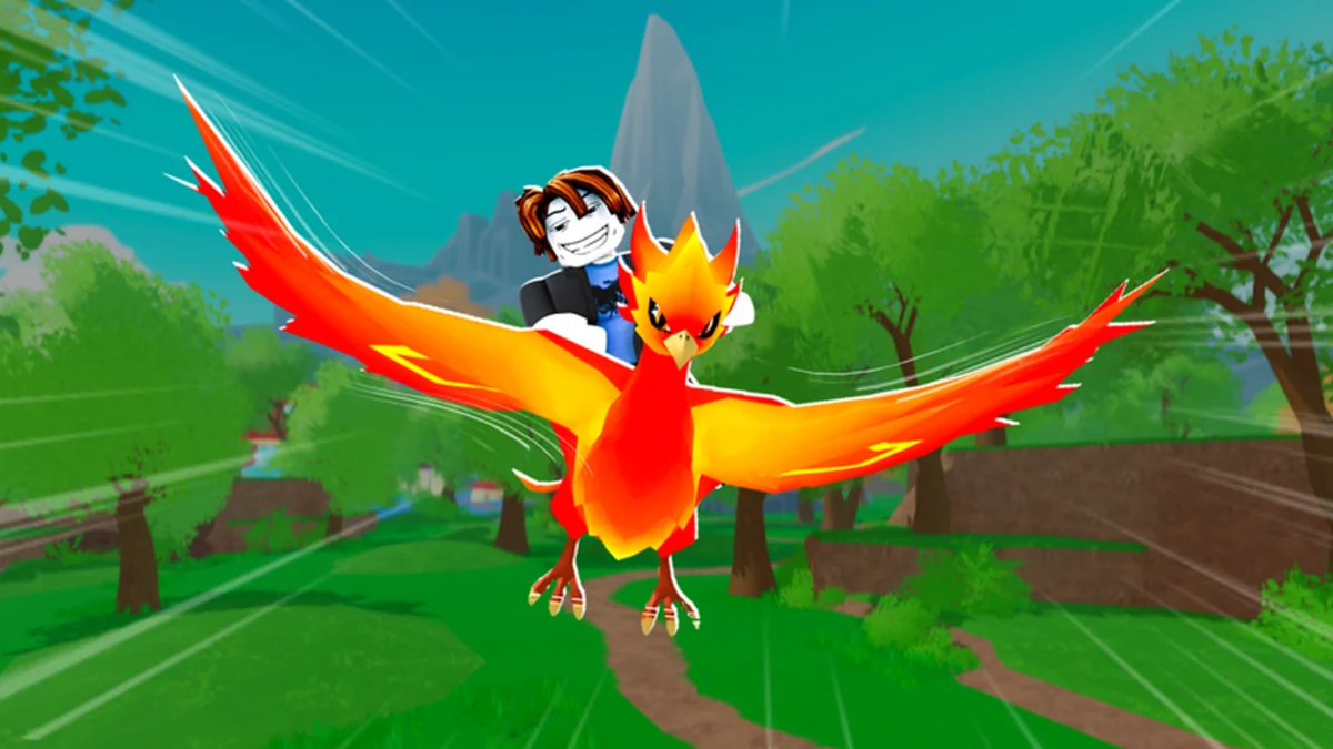 Official Ride A Pet artwork featuring a Flame Egg
